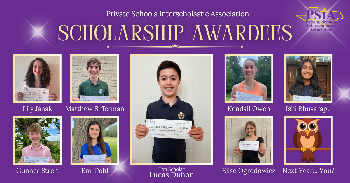 recent scholarship winners